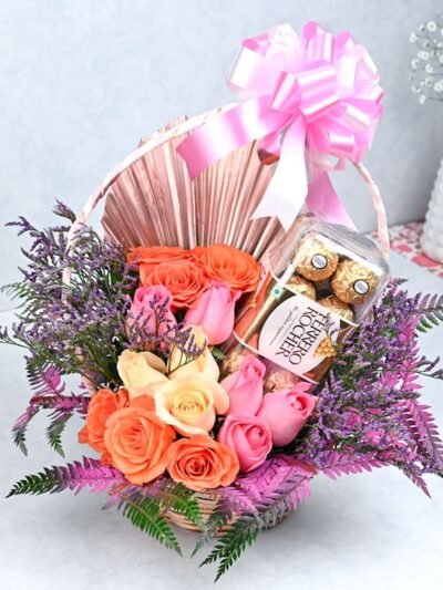 Roses N Chocolate Basket