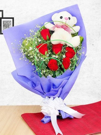 Teddy Red Rose Combo