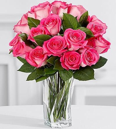 15 Pink Jewel Roses