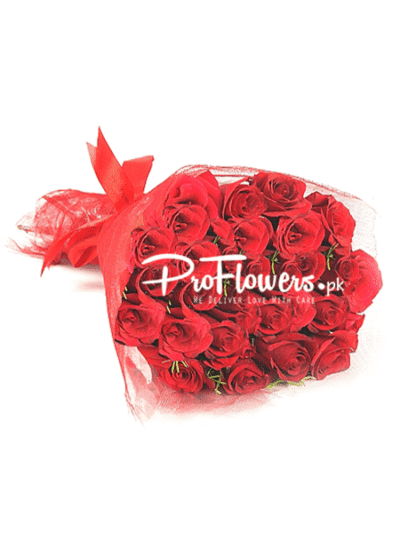 24 Caret Red Lovely Flowers