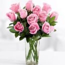 Long Stemmed Pink Bash Roses