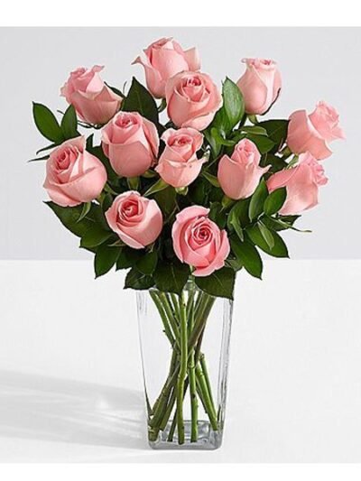 Ten Long Stemmed Pink Roses