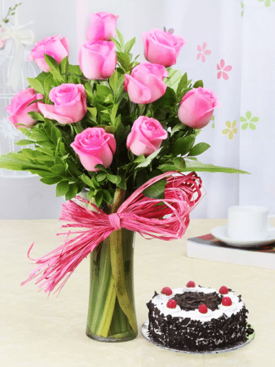 Pink Roses With Sweetness Affairs
