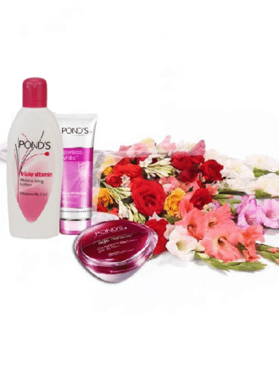 PONDS GIFT BOX WITH MEDIUM BOUQUET