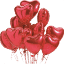 Dozen Hearts Helium Balloons